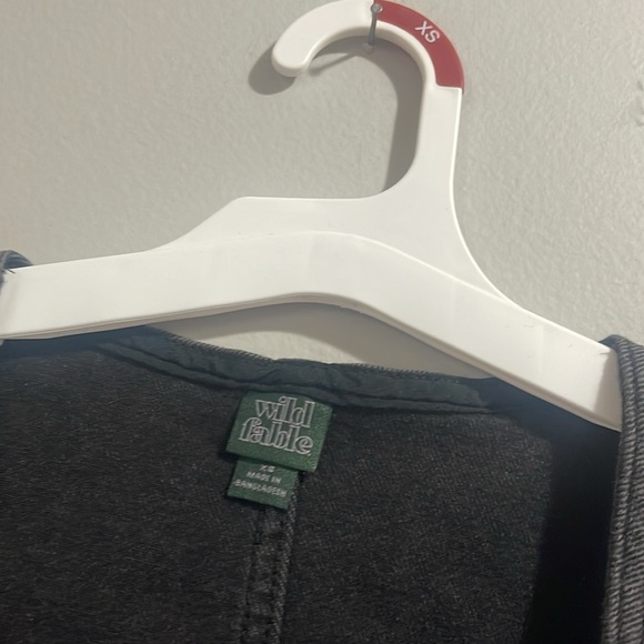 Wild Fable Women's Cropped Denim Black Vest XS - Picture 9 of 10